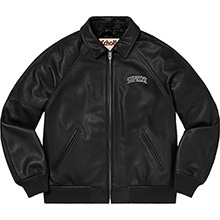 Martin Wong/Supreme Schott® 8-Ball Leather Varsity Jacket