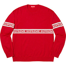 Supreme Logo Stripe Knit Top